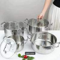 8-Piece Triply Stainless Steel Cookware Set Cookware & Kitchen Cookware Sets