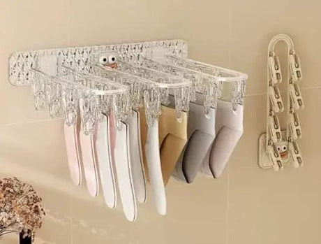 24 Clip Wall Folding Cloth Hanger Drying Hangers