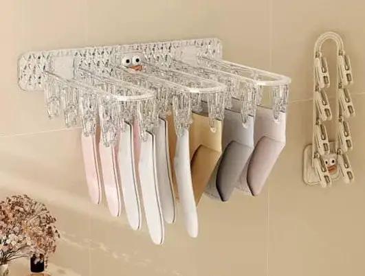 24 Clip Wall Folding Cloth Hanger Drying Hangers