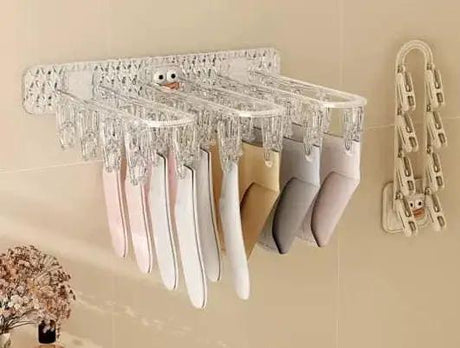 24 Clip Wall Folding Cloth Hanger Drying Hangers