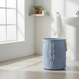 Round Cotton Linen Laundry Basket Home Storage Laundry Baskets