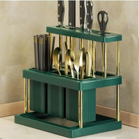 Kitchen Cutlery & Chopstick Holder with Spoon Slots Kitchen Storage Kitchen Utensil Holders