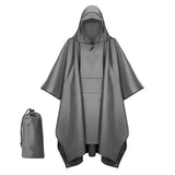 Unisex Adult Rain Poncho with Cap Outdoor & Travel Ponchos
