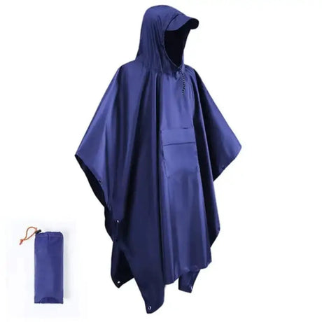 Unisex Adult Rain Poncho with Cap Outdoor & Travel Ponchos