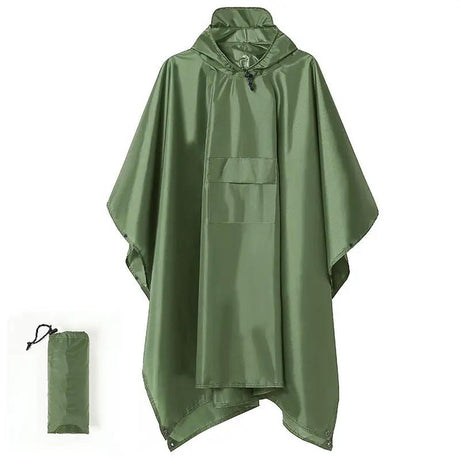 Unisex Adult Rain Poncho with Cap Outdoor & Travel Ponchos