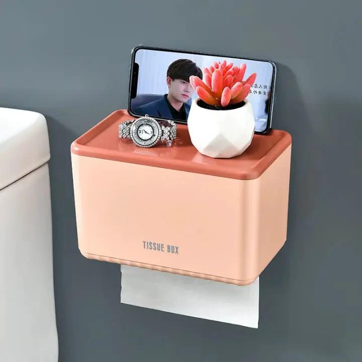 Wall-Mounted Toilet Paper Holder Box Bathroom Accessories Toilet Paper Holders