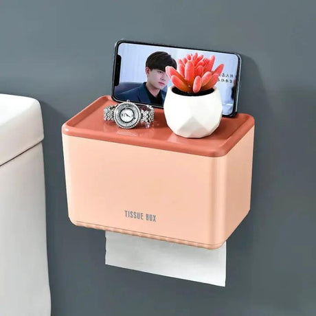 Wall-Mounted Toilet Paper Holder Box Bathroom Accessories Toilet Paper Holders