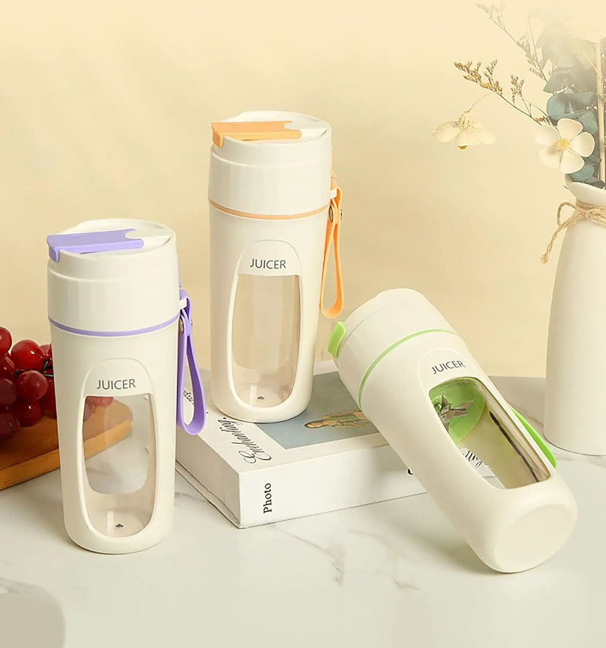 Portable USB Rechargeable Blender & Juicer 400ml Kitchen & Dining Personal Blenders