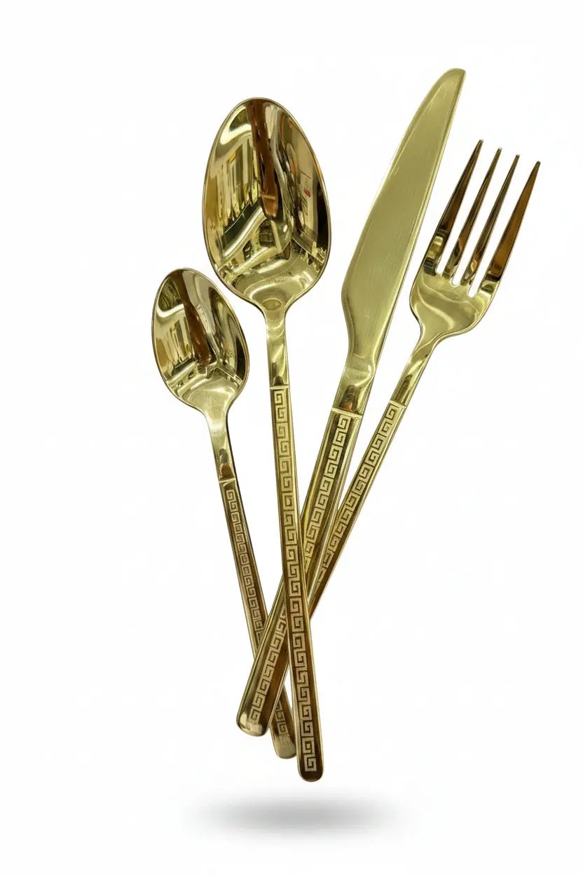 Gold Hammered Cutlery Kitchen & Dining Teaspoons
