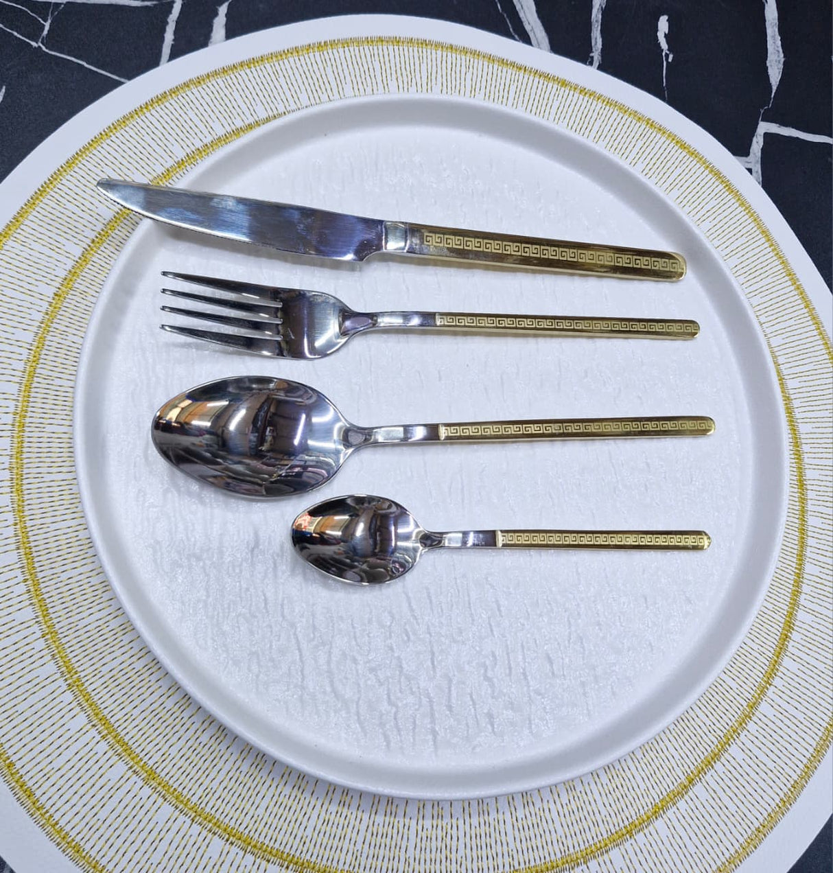 Gold Hammered Cutlery Kitchen & Dining Teaspoons