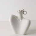 Ivory Sculpt Ceramic Vase Home Décor Vases