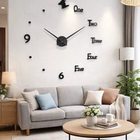 3D Roman Numeral Acrylic Mirror Wall Clock Home Decor Wall Clocks