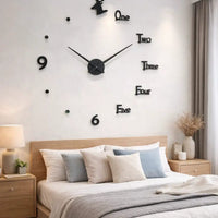 3D Roman Numeral Acrylic Mirror Wall Clock Home Decor Wall Clocks