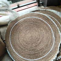 Hand Braided Round Natural Jute Rug Rugs & Carpets Rugs