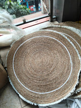 Hand Braided Round Natural Jute Rug Rugs & Carpets Rugs