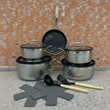 UCC Life Triple-Layer S/S Cookware Set 8pcs Kitchen & Dining Cookware Sets