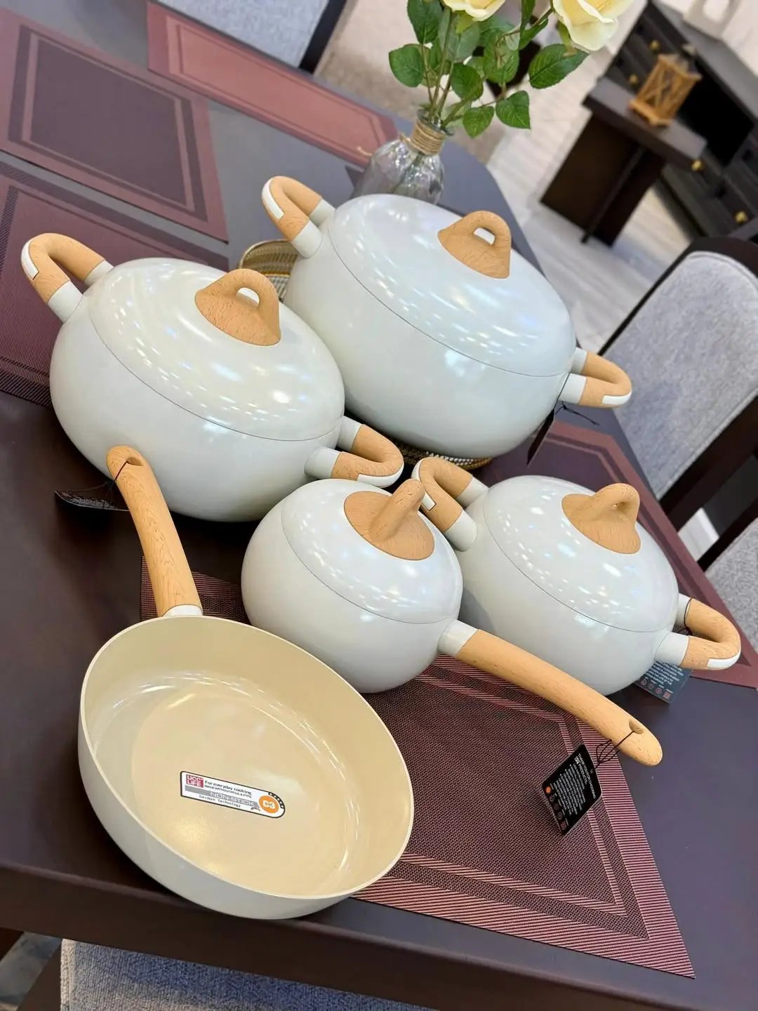 Forged Aluminium Ceramic Cookware Set 9pcs Kitchen & Dining Cookware Sets