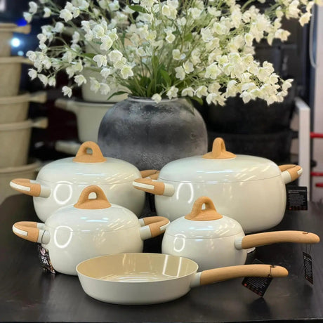 Forged Aluminium Ceramic Cookware Set 9pcs Kitchen & Dining Cookware Sets