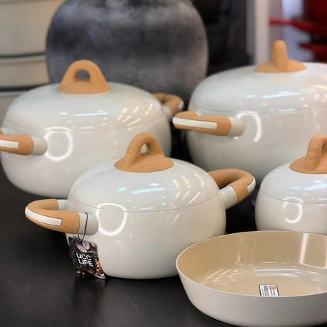 Forged Aluminium Ceramic Cookware Set 9pcs Kitchen & Dining Cookware Sets