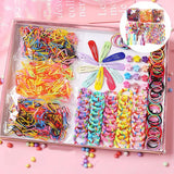Girls Colorful Hair Bands & Scrunchies Set Fashion & Accessories Ponytail Holders