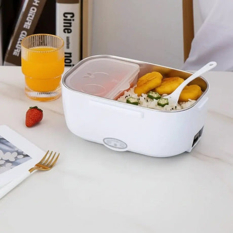 Electric Lunch Box with Metallic Interior Kitchen & Dining Lunch Boxes & Totes