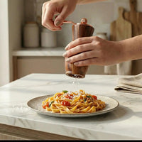 Acacia Wood Salt & Pepper Grinder Set with Steel Top Kitchen & Dining Spice Grinders