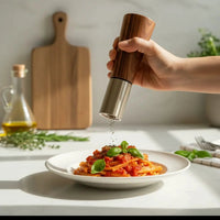 Bamboo Salt & Pepper Grinder Set 3pcs with Ceramic Core Kitchen & Dining Spice Grinders