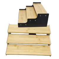 3-Tier Bamboo Spice & Display Rack Kitchen & Dining Spice Organizers