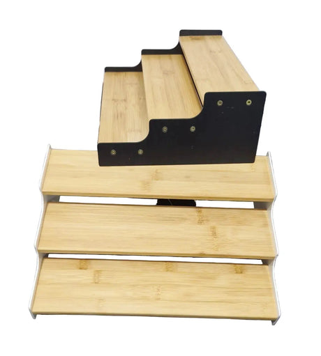 3-Tier Bamboo Spice & Display Rack Kitchen & Dining Spice Organizers
