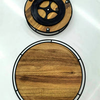 360° Rotating Lazy Susan Organizer with Iron Edge Kitchen & Dining Cabinet Lazy Susans