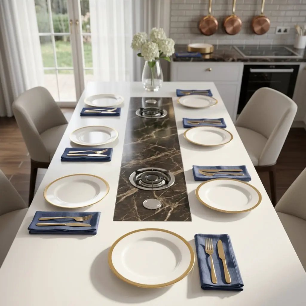 Porcelain Gold Rim Dinner Plates Set of 6 Kitchen & Dining Plates