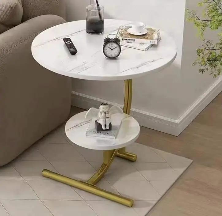 Marble Textured Side Stool Furniture Uncategorized