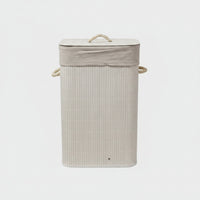 Foldable Bamboo Laundry Hamper with Lid