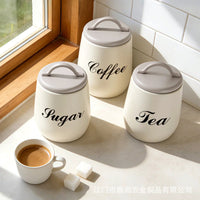 3-Piece Nordic Kitchen Storage Jar Set