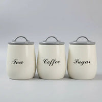 3-Piece Nordic Kitchen Storage Jar Set