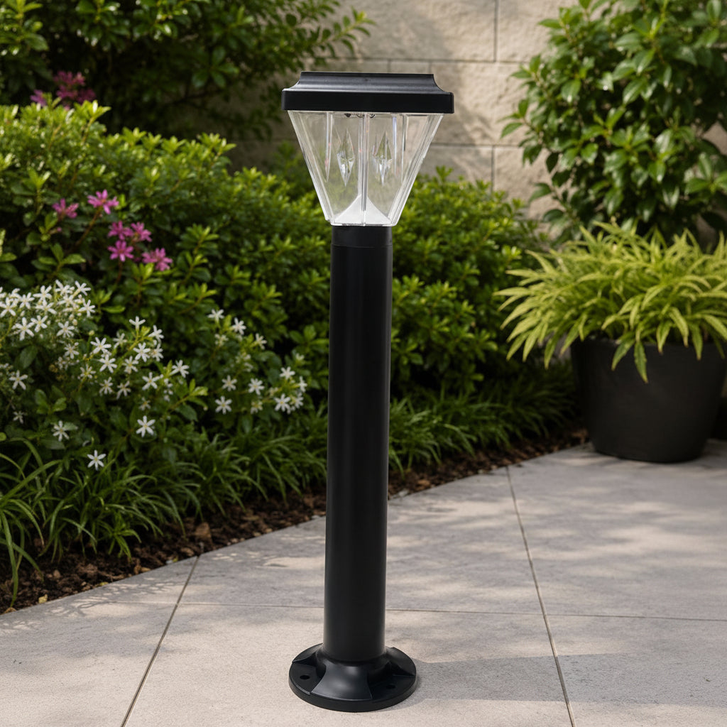 Solar LED Bollard Garden Path Light