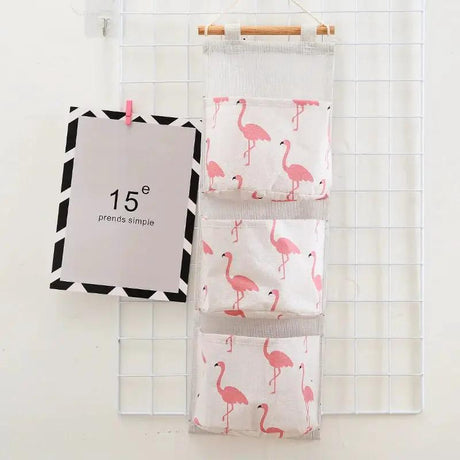3-Pocket Over-Door Wall Hanging Storage Bag Home & Living Household Storage Caddies