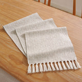 Modern Tassel Dining Table Runner 33x228cm Home & Living Table Runners