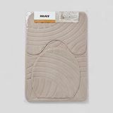 3-Piece Bathroom Mat Set with Toilet Lid Cover Home & Living Bath Mats & Rugs