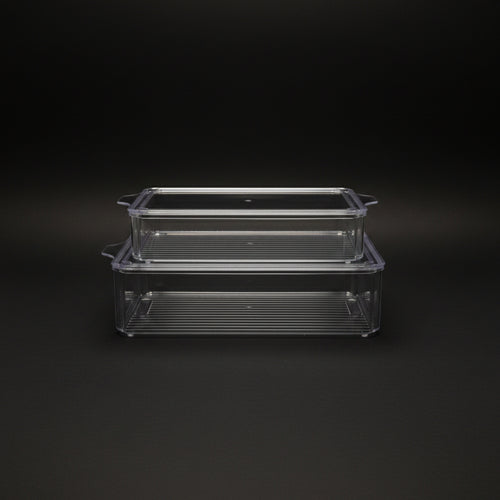 Acrylic Fridge Storage Containers Set of 2 Kitchen & Dining Food Storage Containers