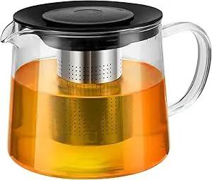 Borosilicate Glass Teapot with Infuser Kitchen & Dining Teapots