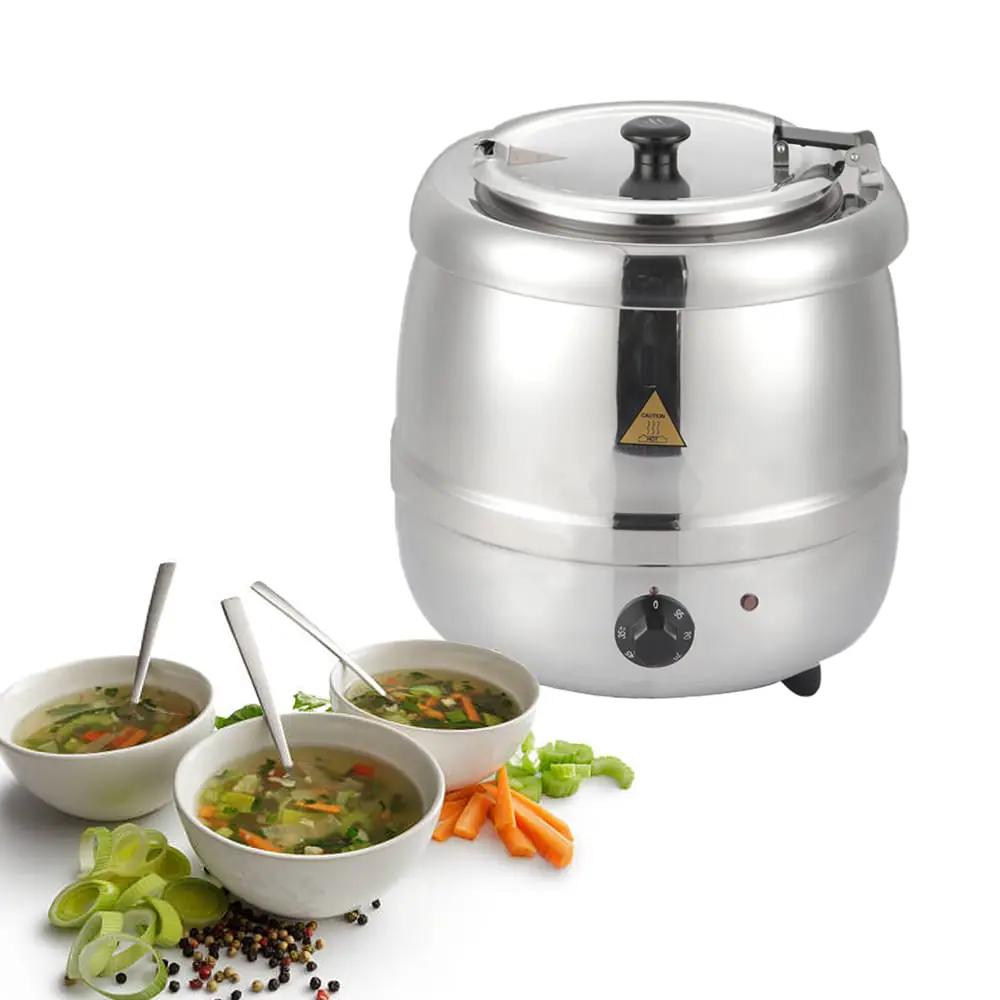 Stainless Steel Electric Soup Warmer Tureen 10L Kitchen & Dining Food Warmers
