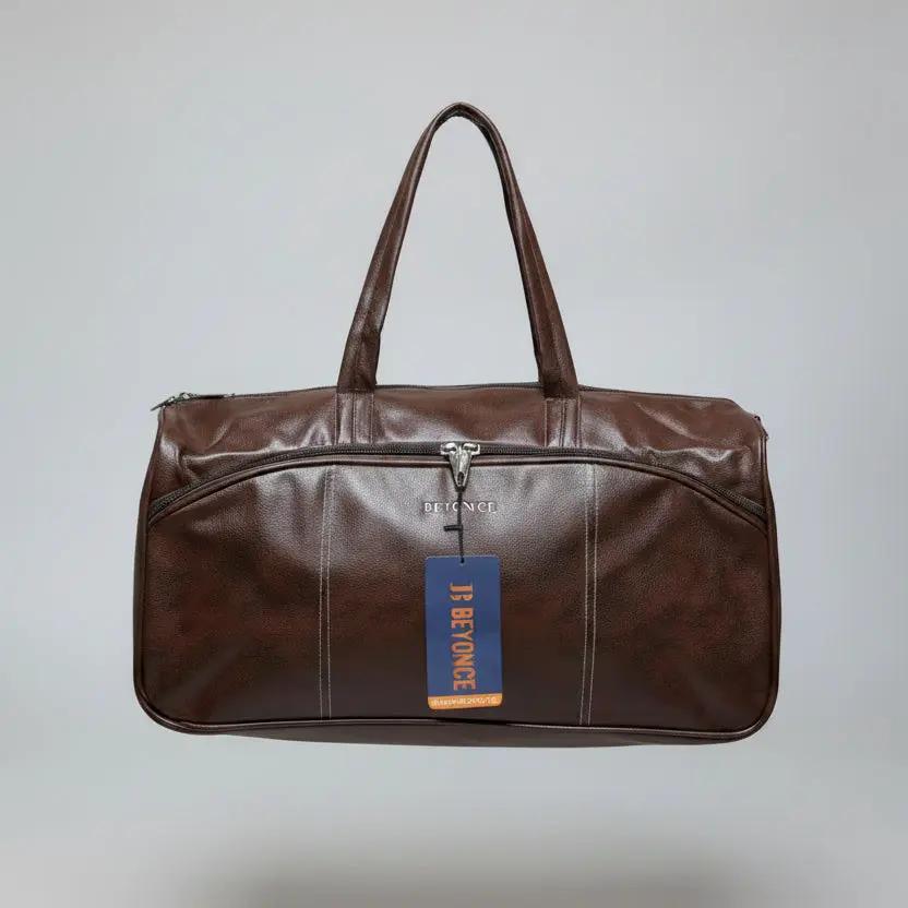 Leather-Look Duffle Bag 48x25x20cm Outdoor & Sports Gym Duffel Bags