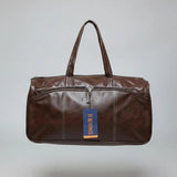 Leather-Look Duffle Bag 48x25x20cm Outdoor & Sports Gym Duffel Bags