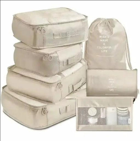 7-in-1 Travel Packing Organizer Set Outdoor & Sports Packing Organizers