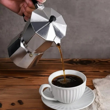 12-Cup Moka Pot Classic Italian Stovetop Coffee Maker Coffee & Tea Electric & Stovetop Espresso Pots