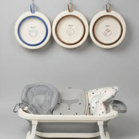 Foldable Baby Bathtub Set with Inbuilt Thermometer Bathtubs
