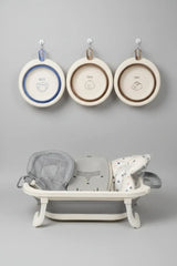 Foldable Baby Bathtub Set with Inbuilt Thermometer Bathtubs