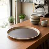 Round Anti-Slip Tray 35cm Kitchenware Serving Trays