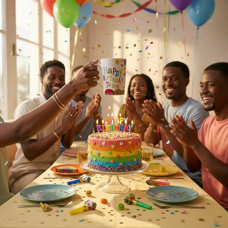 Happy Birthday Message Mug Kitchenware Mugs